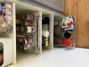 Slide Out Cabinet Basket Organizer ， 21 1/16" x 17 1/8" x 4 1/8", Chrome,for Kitchen - SortWise®