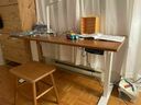 Sit-Stand Dual-Motor Adjustable ADR Desk Frame, Electric-White + Ergonomic Foot Rocker PrimeCables®