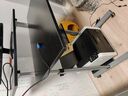 Height Adjustable Multi-Purpose Mobile Standing Desk, Black - PrimeCables®