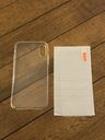 iPhone 7/8 Plus X Super thin Transparent Clear Soft Case with Glass Screen Protector - PrimeCables®