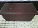 Folding Storage Ottoman Foot Rest Coffee Table Stool Faux Leather Organizer 1Pc - SortWise®