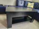Lift Top Coffee Table with Hidden Compartment and Storage Shelf for Living Room,Black- SortWise®