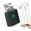 JADENS JD-21 mini imprimante thermique de poche Bluetooth 2" avec 5 rouleaux d'étiquettes