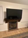 Full-Motion Above Fireplace Pull-Down TV Wall Mount For 43"-70" TVs - PrimeCables®