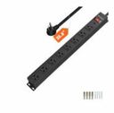 8 Outlet Wall Mountable Heavy Duty Power Strip, 1200J Surge Protector, cSGSus Certified PrimeCables®