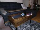 Lift-Top Ergonomic Coffee Table with Hidden Storage & Solid Wood Legs - Sortwise®