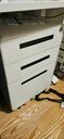 3-Drawer Steel Mobile Pedestal File Cabinet with Lock, Round Edge, A4/Letter/Legal - Moustache®