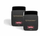 Universal Single Port USB Wall Charger, 12W 5V 2.4A, Foldable Plug, Black - PrimeCables®