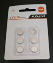 LR44 Battery Alkaline 1.5V Button Coin Cell Batteries, 6/Pack - LIVINGbasics®
