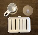 Soap Holder Self Adhesive Wall Mounted Single Layer with Drain - STORA™