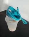 Fuel Reusable Plastic Snack Holder Cup with Lid, Tropical, 16oz - Trudeau