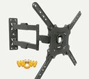 Support mural pour moniteur TV à mouvement complet pour écran de 26 à 60 pouces - PrimeCables®