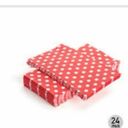 Polka Dot Paper Guest Towel Dinner Napkin 33*40CM 3Ply 24Pcs - Living Basics™