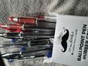 Stylos à bille en caoutchouc, 1,0mm, 12/Boîte - Moustache®