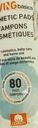 Cosmetic Cotton Rounds for Face, 80 Pads Per Pack,Makeup Remover Pads, Baby & Home Use - Livingbasic