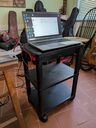 3-Tier Printer Stand with Drawer Mobile Printer Cart with 4 Swivel Wheels - Moustache®