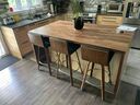 Vintage 28" Wood 360° Swivel Counter Stools with Back & Foot Ring - Moustache®