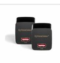 Universal Single Port USB Wall Charger, 12W 5V 2.4A, Foldable Plug, Black - PrimeCables®