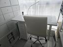 Electric Glass Tabletop Height-Adjustable Ergonomic Standing Desk with Drawer - PrimeCables®