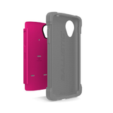SG1272A575 Ballistic Shell Gel Case for Nexus 5 Pink Gray