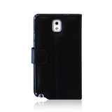 LBT Gel Grip NOTE3FCASE Genuine Lambskin Flip Case with Card Slots for Samsung Galaxy Note 3 Black