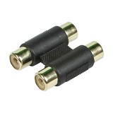 Cab 10587 Audio Adapters Analog Audio RCA Coupler Gold Plated