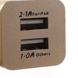 Gala gala TM0314 MCH 924A Chargers 2 1A Universal Dual USB Wall Charger Adapter Gold