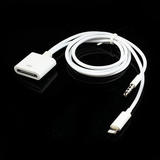 Gala gala TM0314 I5 7247 Multimedia Data Cables Lightning 8 Pin to 30 Pin Adatper with 3 5MM Audio Output Audio Cable Adapter