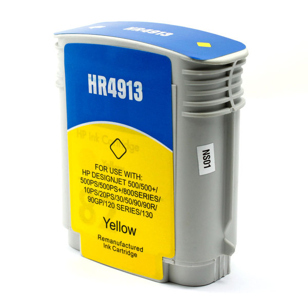 HP 82 Yellow Ink Cartridge (C4913A), 69ml