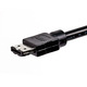 SATA 6 Gbps External Shielded Cable eSATA to SATA Type I to Type L Black cab 8792 3