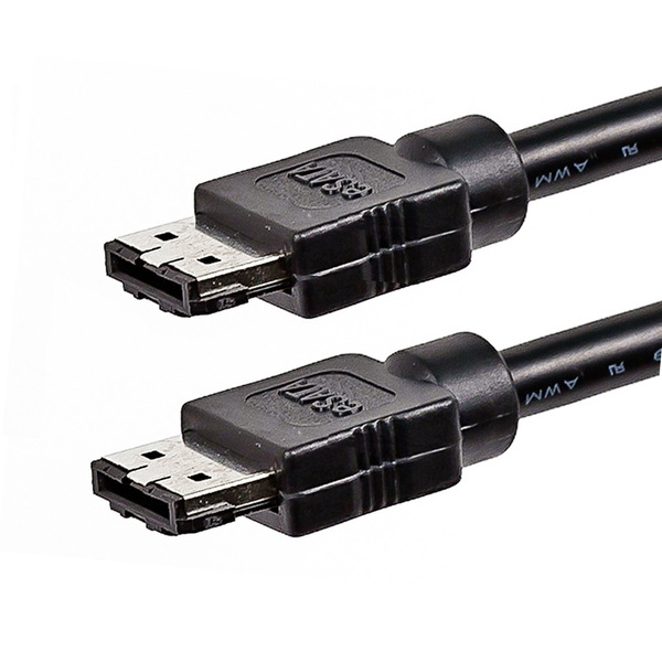 Câble SATA 6 Gbps blindage interne eSATA vers eSATA (type I vers type