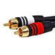 Premium 3 5mm Stereo Female to 2RCA Male 22AWG Cable Gold Plated Black cab 5612 2