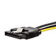 SATA 15pin Female w Latch to Molex 4pin Male Power Adapter cab 8799 3