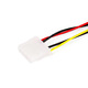 SATA 15pin Male to 4pin Molex and 4pin Power Cable cab 7642 3