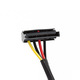 4pin MOLEX Male to 4 15pin SATA II Female Power Cable Net Jacket cab 8794 2