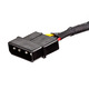 4pin MOLEX Male to 4 15pin SATA II Female Power Cable Net Jacket cab 8794 3