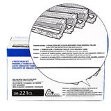 Brother Brother DR221CL OEM HL 3140CW Brother DR 221CL OEM Drum Unit 4 Pieces Drum Set