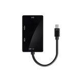 Monoprice Cab 12799 Thunderbolt Cables Mini DisplayPort 1 2a Thunderbolt to 4K HDMI DVI and VGA Passive Adapter Black