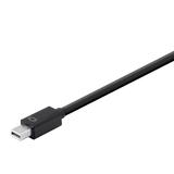 Monoprice Cab 12799 Thunderbolt Cables Mini DisplayPort 1 2a Thunderbolt to 4K HDMI DVI and VGA Passive Adapter Black
