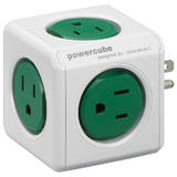 PowerCube 4100 USORPC Chargers Reddot Award 2014 Winner PowerCube Original 5 Outlet Power Bar Green