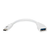 PrimeCables Cab usb3Af Cm 15cm USB 3 0 USB Type C to USB 3 1 A Male to Female Cable 15CM White