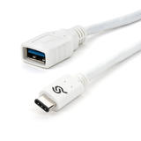 PrimeCables Cab usb3Af Cm 15cm USB 3 0 USB Type C to USB 3 1 A Male to Female Cable 15CM White