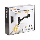 PrimeCables Cab LCD 111 Wall Mount Brackets Economy Pivoting Solid aluminum arm Wall Mount For most 13 27 PC monitors LED LCD