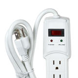 PrimeCables CAB LTS 03 Surge Protector Power Strip 6 Outlets Surge Protected Power Strip With 2 USB Ports 2M 6 56ft