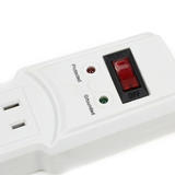 PrimeCables CAB LTS 03 Surge Protector Power Strip 6 Outlets Surge Protected Power Strip With 2 USB Ports 2M 6 56ft