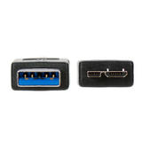 PrimeCables Cab U3 Micro9p 3FTb USB 3 0 Premium USB 3 0 to Micro USB Charge Sync Cables 3ft Black PrimeCables