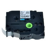 Brother Label Printer AZ 141 Label Printer Tapes Brother TZe 141 Label Tape 18mm 0 7 Black on Clear Compatible