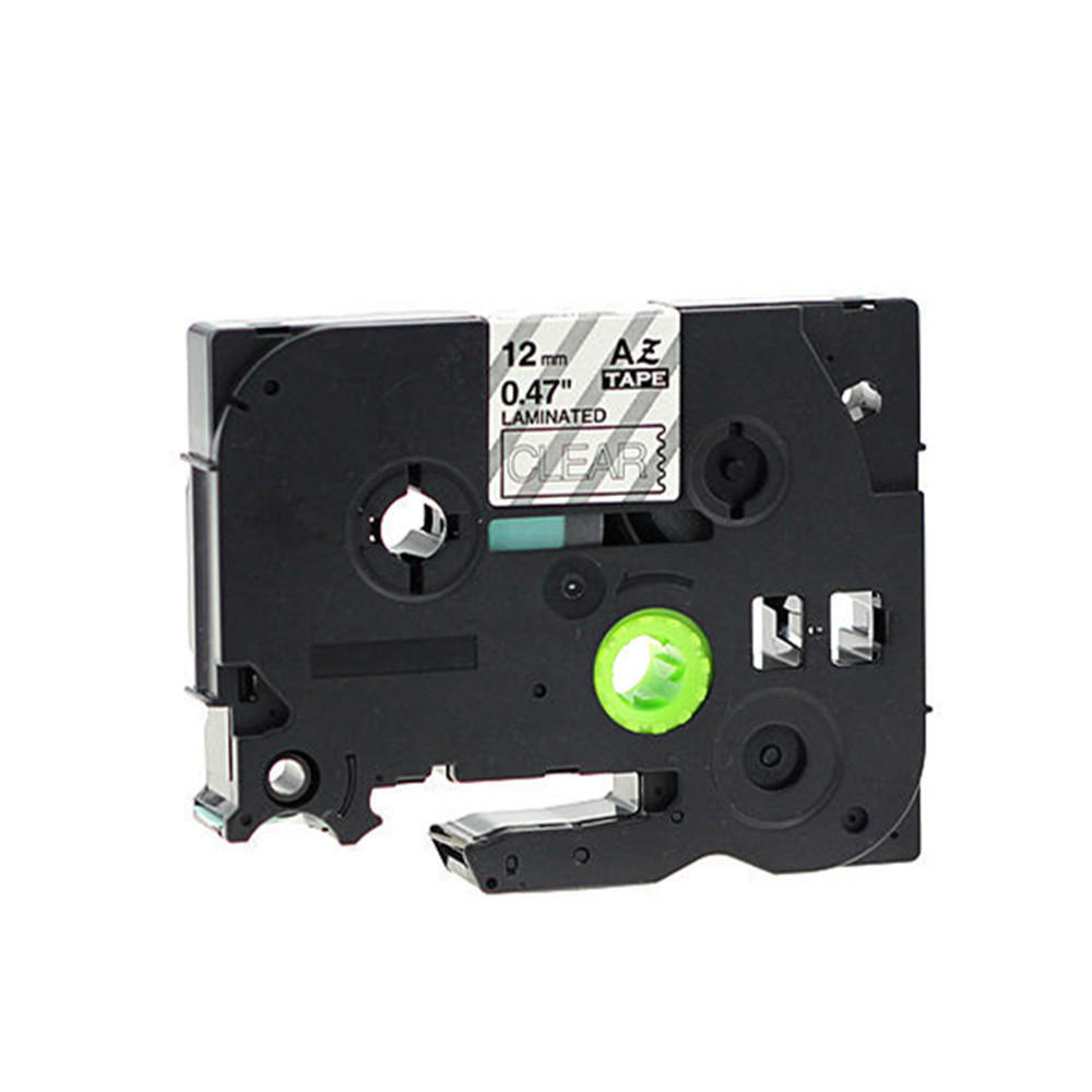 Brother TZe135 Label Tape, 12mm (0.47"), White on Clear, tape for PTouch 8m, Compatible