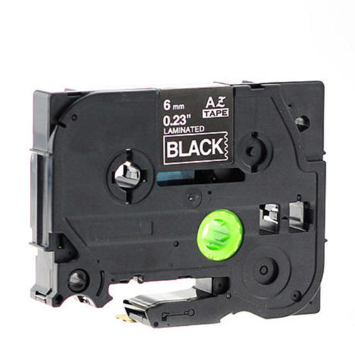 Brother TZe315 Label Tape, 6mm x 8m (0.23"x26.2 ft), White on Black