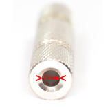 PrimeCables Cab 7185 Audio Adapters Metal 3 5mm Stereo Jack to 3 5mm Stereo Jack Adaptor Gold Plated PrimeCables